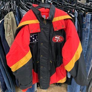 VINTAGE 1994 Lee Sports San Francisco 49ers Parka Jacket Large